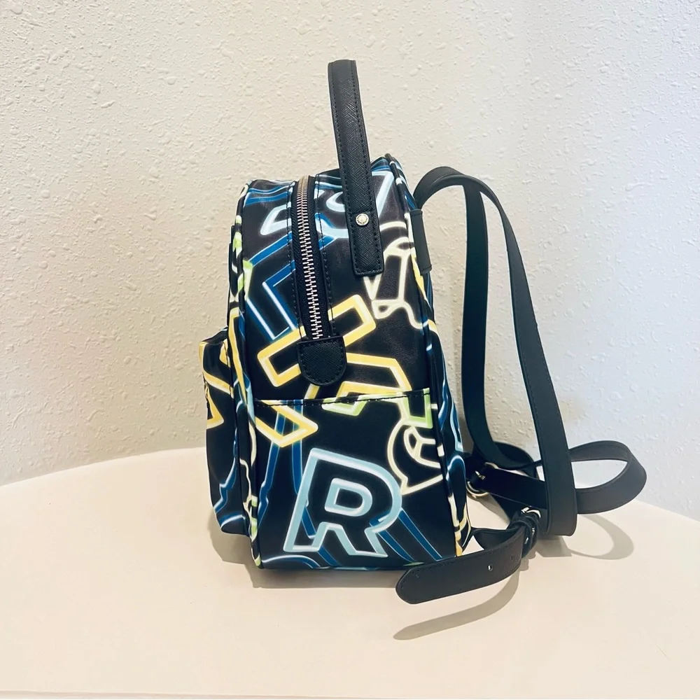 Karl Lagerfeld Paris Amour Neon Letters Black Mini Backpack OS NWT